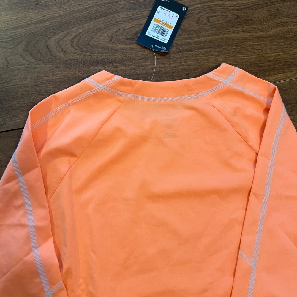 Under Armour Womens UA Train CW Crew Long Sleeve Shirt Orange 1373970 Small NWT - Picture 13 of 14